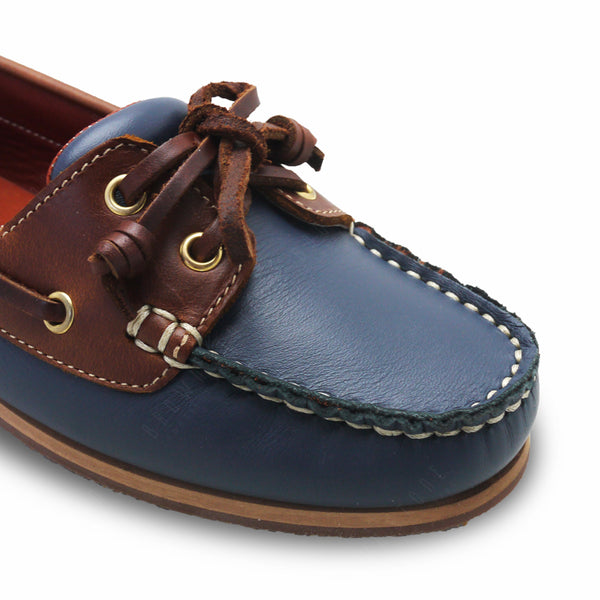 The Sailor's Boat Shoes - Navy and Beige - Assembly Artisans Co.,Ltd.