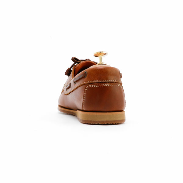 The Punter's Boat Shoes - Oil Leather Toffee Tan - Assembly Artisans Co.,Ltd.