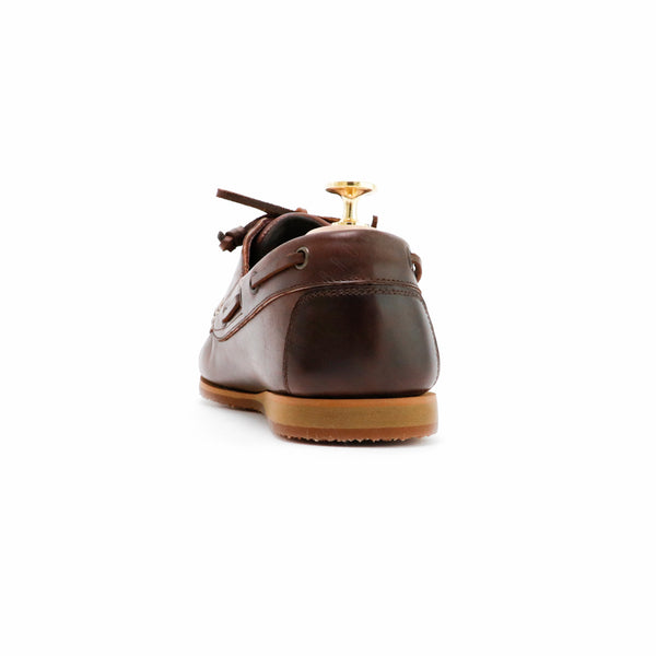 The Punter's Boat Shoes - Oil Leather Brandy Brown - Assembly Artisans Co.,Ltd.