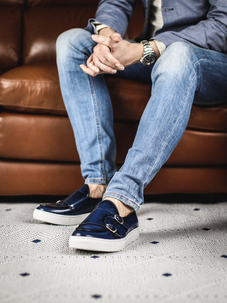 Brussels Belgian Sneaker Bezel Blue - Assembly Artisans Co.,Ltd.