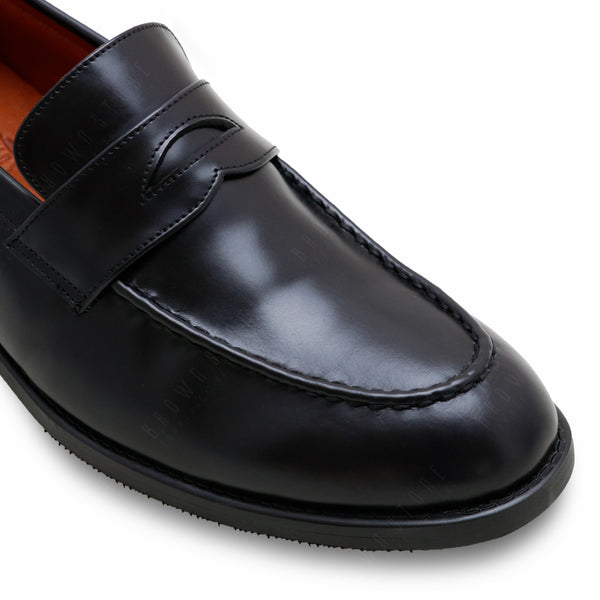 PENNY LOAFERS MOC TOE MATTE BLACK - Assembly Artisans Co.,Ltd.