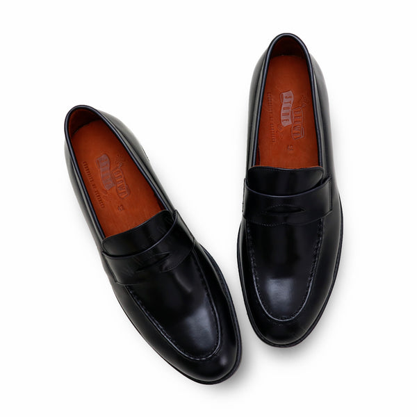 PENNY LOAFERS MOC TOE MATTE BLACK - Assembly Artisans Co.,Ltd.