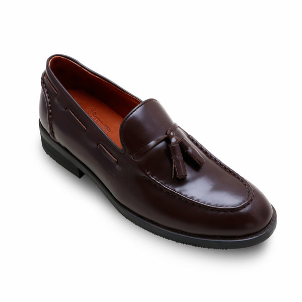 VELVET TASSEL LOAFERS MOC TOE MATTE BROWN - Assembly Artisans Co.,Ltd.