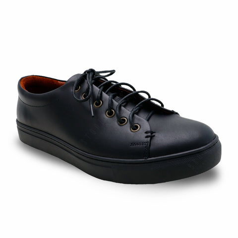 Tom’s Tender Leather Sneaker Onyx Black - Assembly Artisans Co.,Ltd.