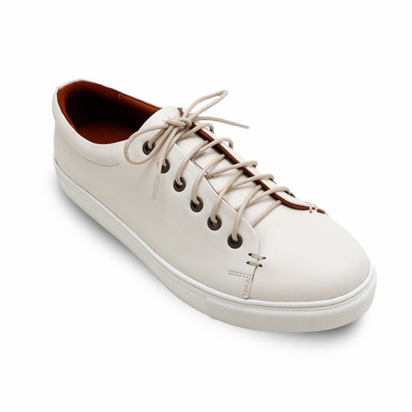 Tom’s Tender Leather Sneaker Off White - Assembly Artisans Co.,Ltd.