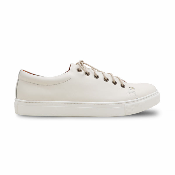 Tom’s Tender Leather Sneaker Off White - Assembly Artisans Co.,Ltd.