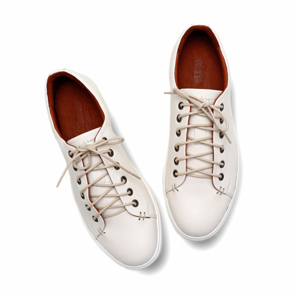 Tom’s Tender Leather Sneaker Off White - Assembly Artisans Co.,Ltd.