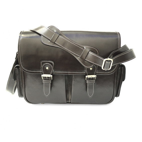 Brown Stone Leather Bag Flexi Satchel Dark - Brown - Assembly Artisans Co.,Ltd.