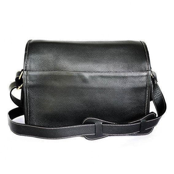 Brown Stone Leather Bag Flexi Satchel Medium - Black - Assembly Artisans Co.,Ltd.