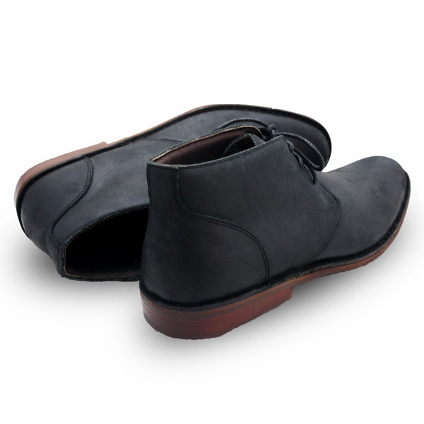 The Carpentry Ankle Boot Nubuck Black - Assembly Artisans Co.,Ltd.