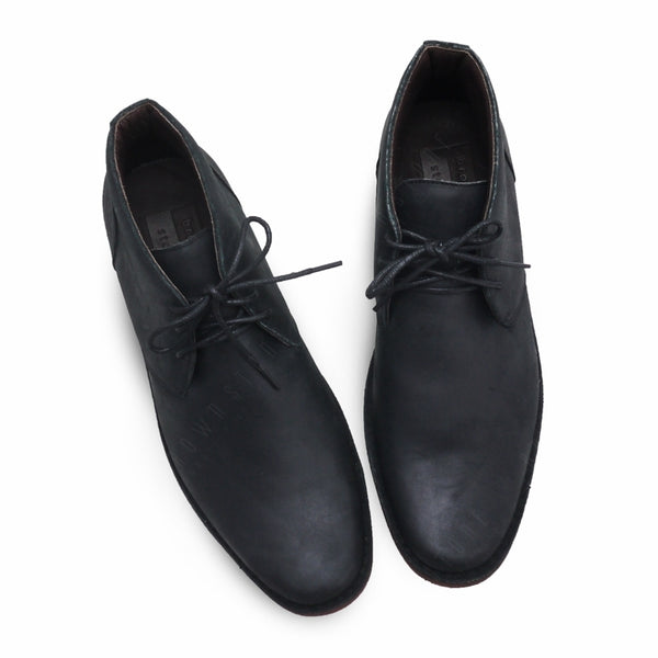 The Carpentry Ankle Boot Nubuck Black - Assembly Artisans Co.,Ltd.