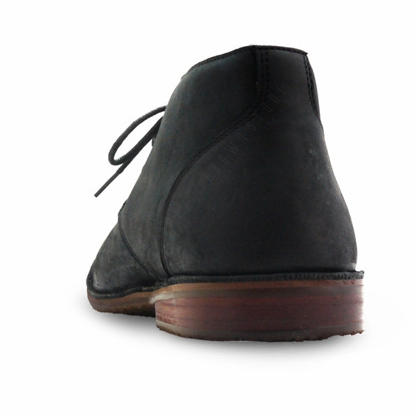 The Carpentry Ankle Boot Nubuck Black - Assembly Artisans Co.,Ltd.