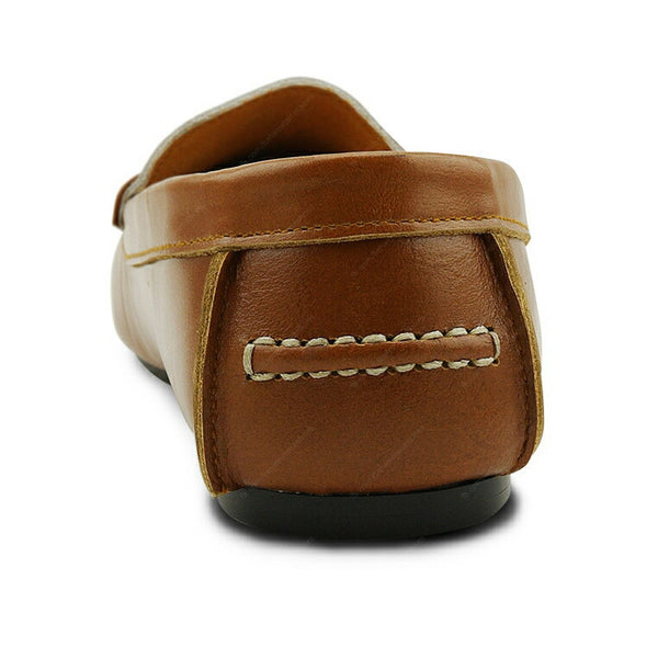 Gentle Leather Loafer Natural Beige and White - Assembly Artisans Co.,Ltd.