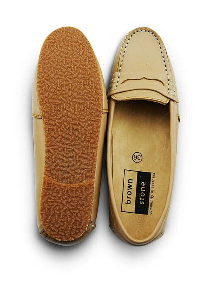 Leather Moccasin Soft Cream - Assembly Artisans Co.,Ltd.
