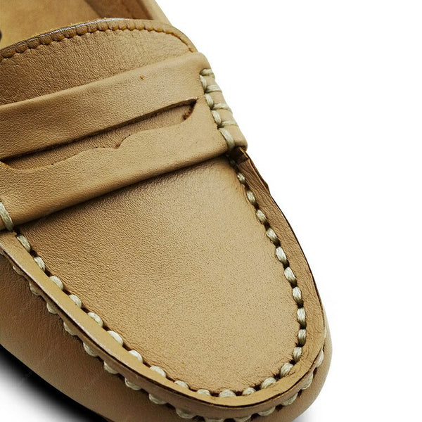 Leather Moccasin Soft Cream - Assembly Artisans Co.,Ltd.