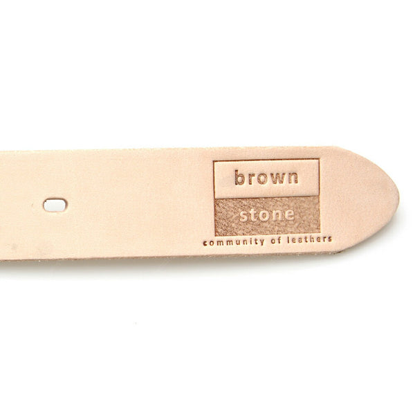 Full Grain Genuine Leather Belt Cowhide (Black Rugged Buckle) - Assembly Artisans Co.,Ltd.