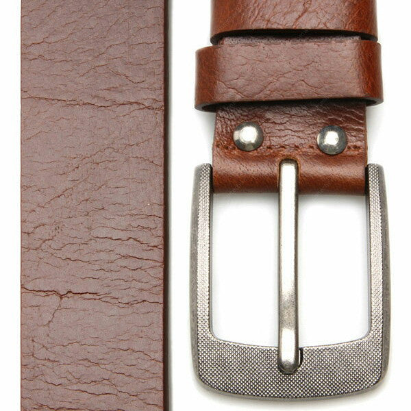 Full Grain Genuine Leather Belt - Milano Rugged (Tin Buckle) - Assembly Artisans Co.,Ltd.