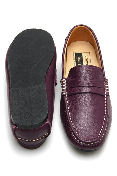 Penny Loafer Wrinkle Soft Leather Purple Passion - Assembly Artisans Co.,Ltd.