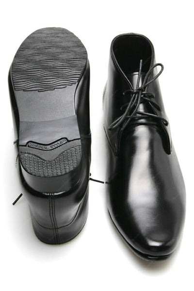 Leather Shoes Desert Boots Soft Black - Assembly Artisans Co.,Ltd.