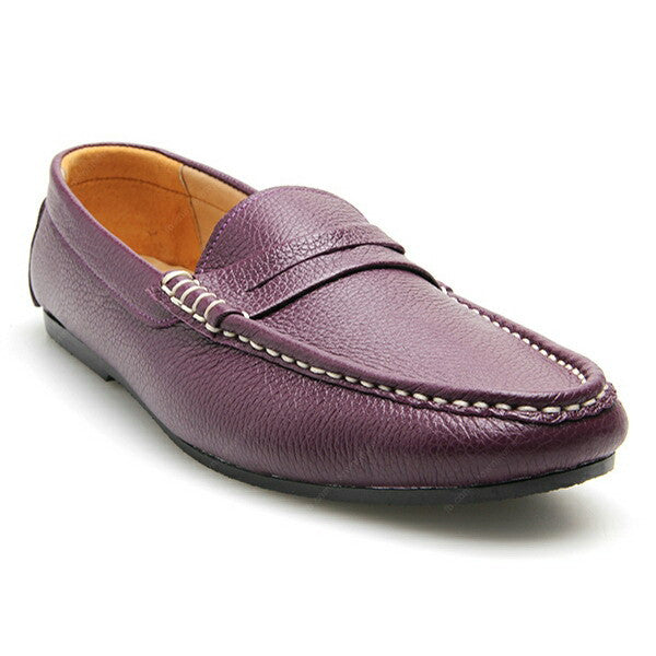 Penny Loafer Wrinkle Soft Leather Purple Passion - Assembly Artisans Co.,Ltd.