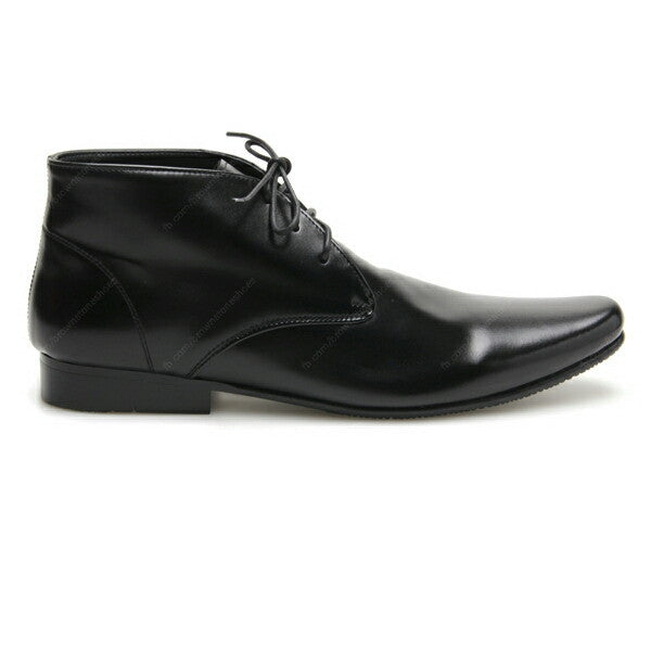 Leather Shoes Desert Boots Soft Black - Assembly Artisans Co.,Ltd.