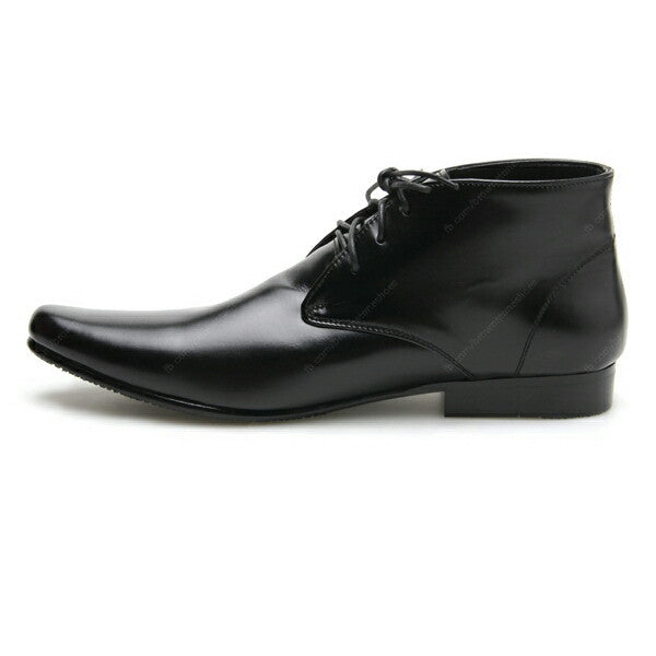 Leather Shoes Desert Boots Soft Black - Assembly Artisans Co.,Ltd.