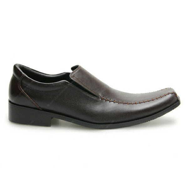 Leather Shoes City Oxford Executive Flat Thread Dark Brown - Assembly Artisans Co.,Ltd.