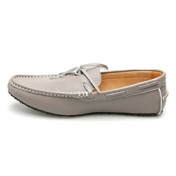 Casualist Lace Leather Loafer Wrinkle Soft Stone Grey - Assembly Artisans Co.,Ltd.
