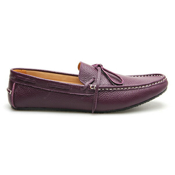 Casualist Lace Leather Loafer Wrinkle Soft Purple Passion - Assembly Artisans Co.,Ltd.