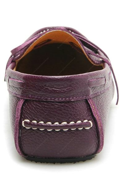 Casualist Lace Leather Loafer Wrinkle Soft Purple Passion - Assembly Artisans Co.,Ltd.