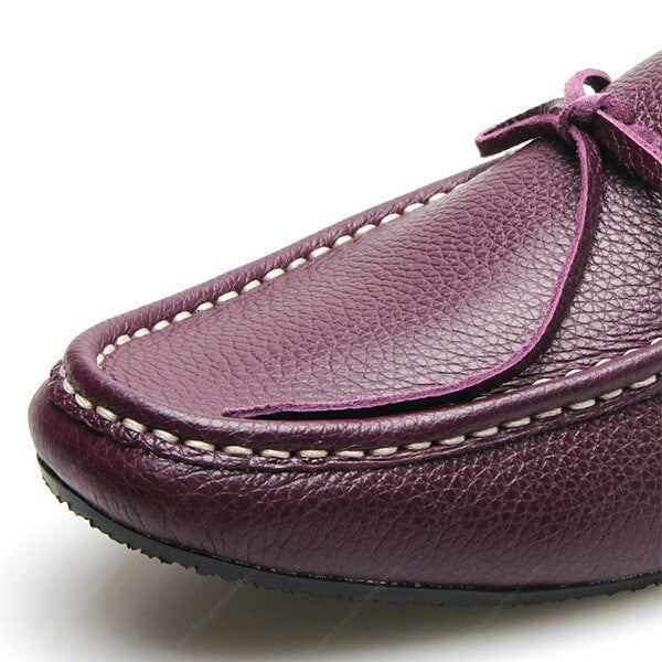Casualist Lace Leather Loafer Wrinkle Soft Purple Passion - Assembly Artisans Co.,Ltd.