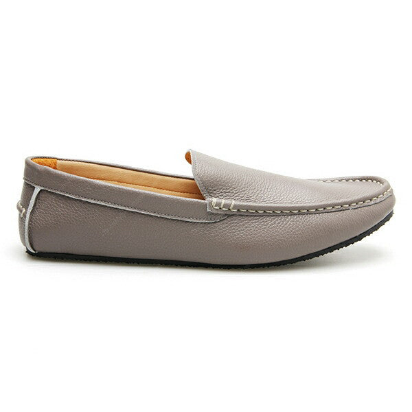 Casualist Leather Loafer Wrinkle Soft Stone Grey - Assembly Artisans Co.,Ltd.