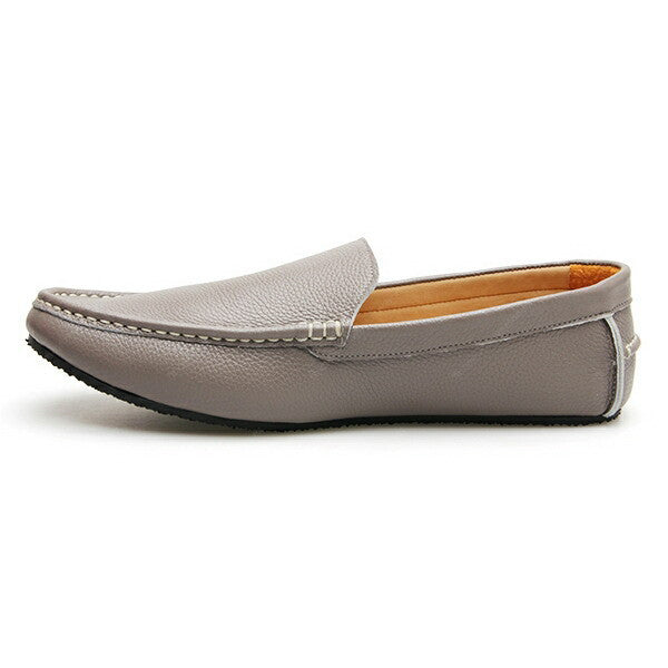 Casualist Leather Loafer Wrinkle Soft Stone Grey - Assembly Artisans Co.,Ltd.