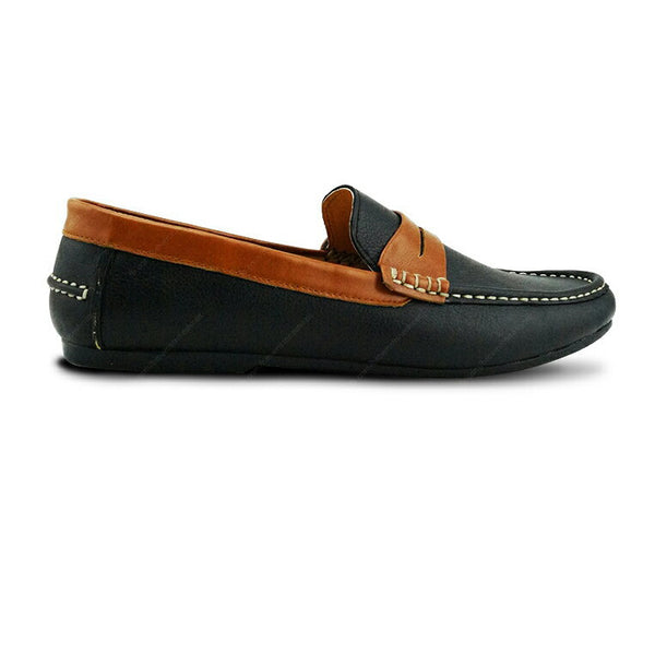 Classico Leather Loafer Black Beige - Assembly Artisans Co.,Ltd.