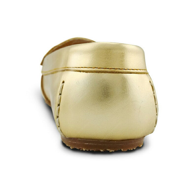Gorgeous Girl Leather Moccasin Stardust Gold - Assembly Artisans Co.,Ltd.