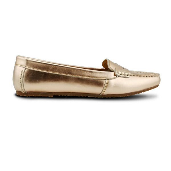 Gorgeous Girl Leather Moccasin Rose Gold - Assembly Artisans Co.,Ltd.