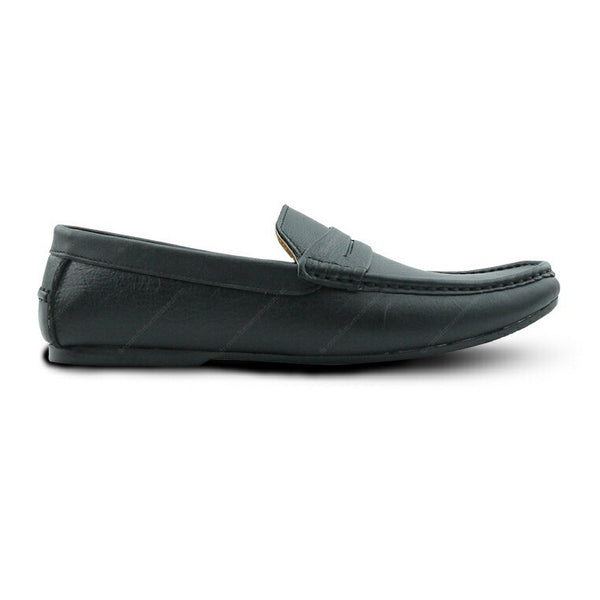 Penny Loafer Wrinkle Soft Leather Leather Black (Black Series) - Assembly Artisans Co.,Ltd.