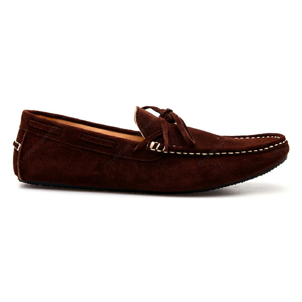 Casualist Lace Leather Loafer Suede Dark Brown - Assembly Artisans Co.,Ltd.