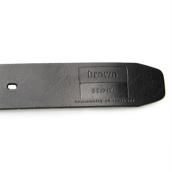 Full Grain Genuine Leather Belt - Milano PAM (Tin Buckle) - Black - Assembly Artisans Co.,Ltd.