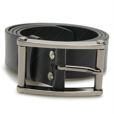 Full Grain Genuine Leather Belt Black City Oxford Dual Rod - Assembly Artisans Co.,Ltd.