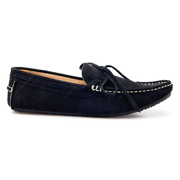 Casualist Lace Leather Loafer Suede Black - Assembly Artisans Co.,Ltd.
