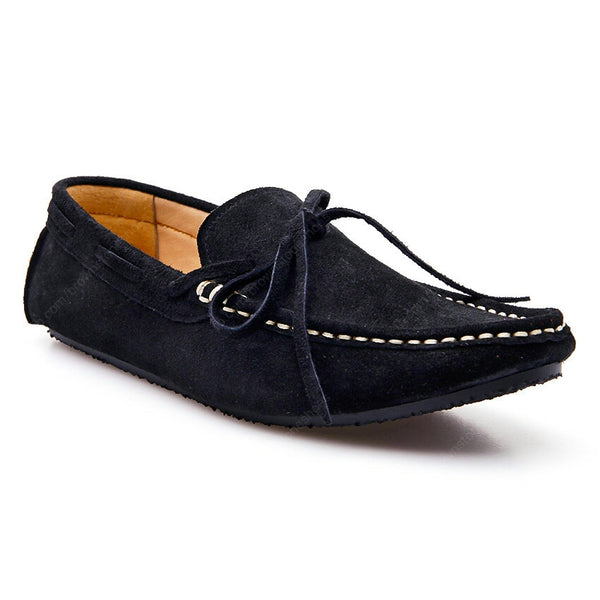 Casualist Lace Leather Loafer Suede Black - Assembly Artisans Co.,Ltd.
