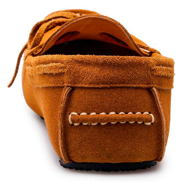 Casualist Lace Leather Loafer Suede Tan - Assembly Artisans Co.,Ltd.