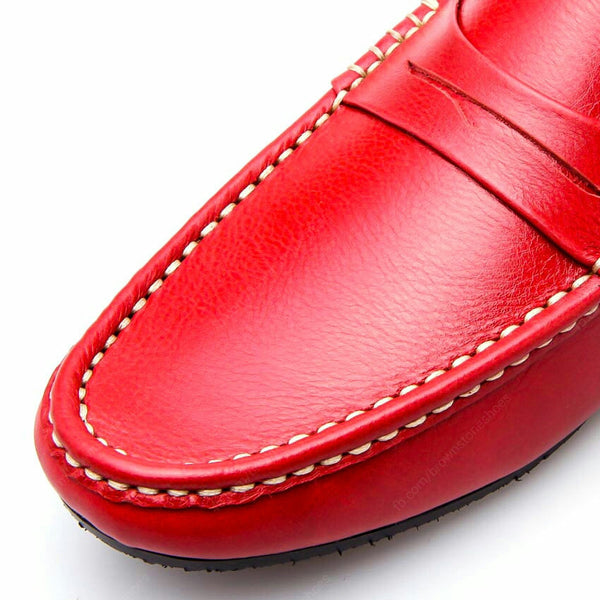 Penny Leather Loafer Soft Red - Assembly Artisans Co.,Ltd.