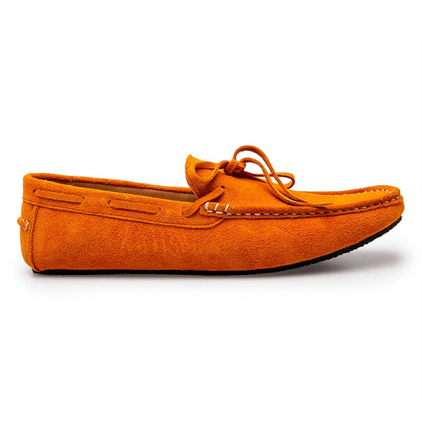 Casualist Lace Leather Loafer Suede Mustard - Assembly Artisans Co.,Ltd.