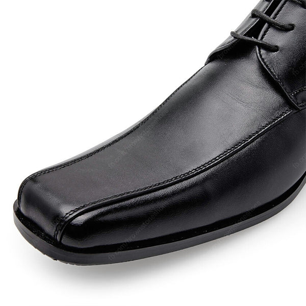 Leather Shoes City Oxford Flat Lace Black - Assembly Artisans Co.,Ltd.