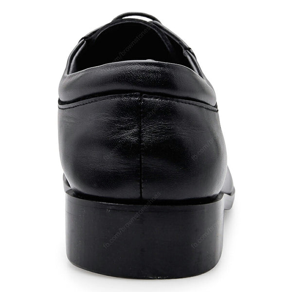 Leather Shoes City Oxford Flat Lace Black - Assembly Artisans Co.,Ltd.