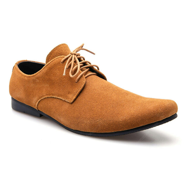 Leather Shoes Clever Suede Tan - Assembly Artisans Co.,Ltd.