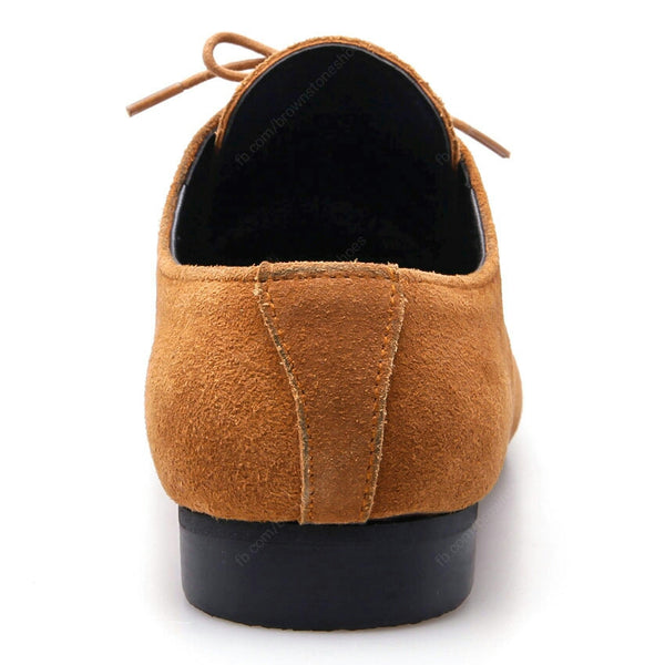 Leather Shoes Clever Suede Tan - Assembly Artisans Co.,Ltd.