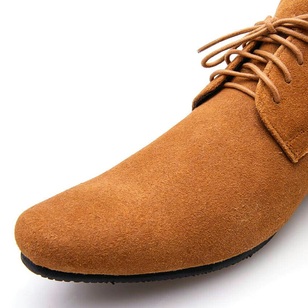 Leather Shoes Clever Suede Tan - Assembly Artisans Co.,Ltd.